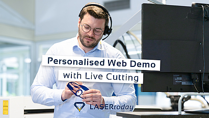 Virtual machine demonstration with live laser cutting Virtual machine demonstration with live laser cutting